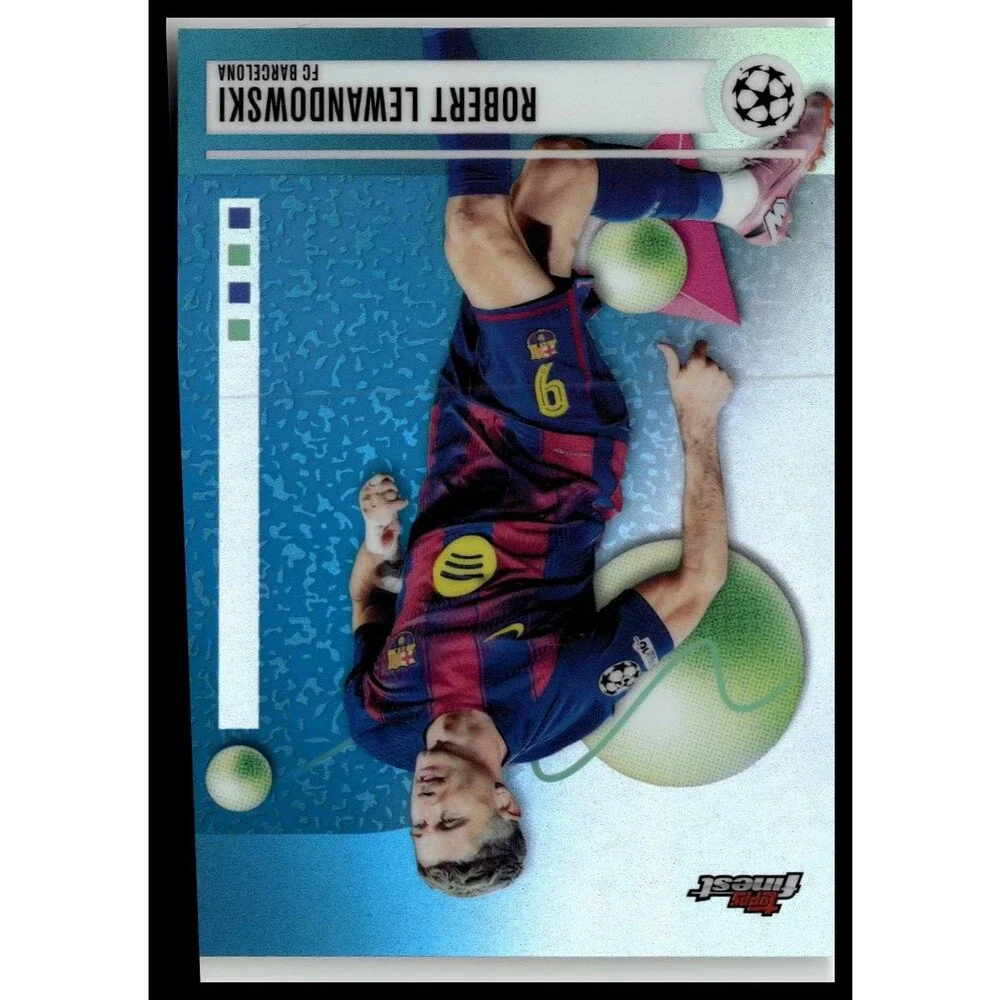 topps 2025-26 Finest UEFA Robert Lewandowski Refractor refractor